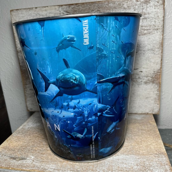 AMC Theaters Metal Popcorn Tins Buckets Aquaman 8x7" - Picture 6 of 12